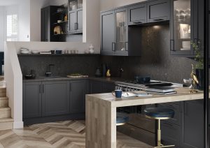 Photo of the Dawson Graphite kitchen design by Cadbury Kitchens
